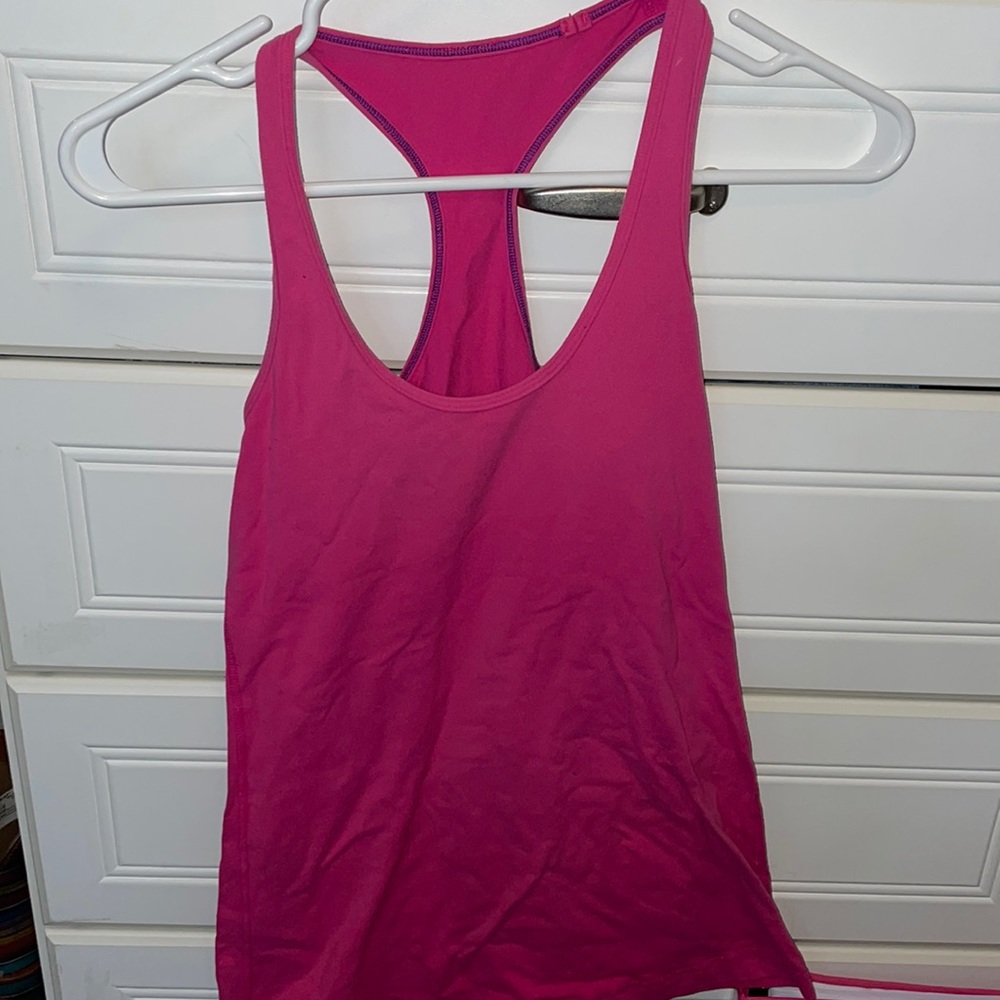 Pink lulu tank